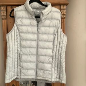 Grey down vest
